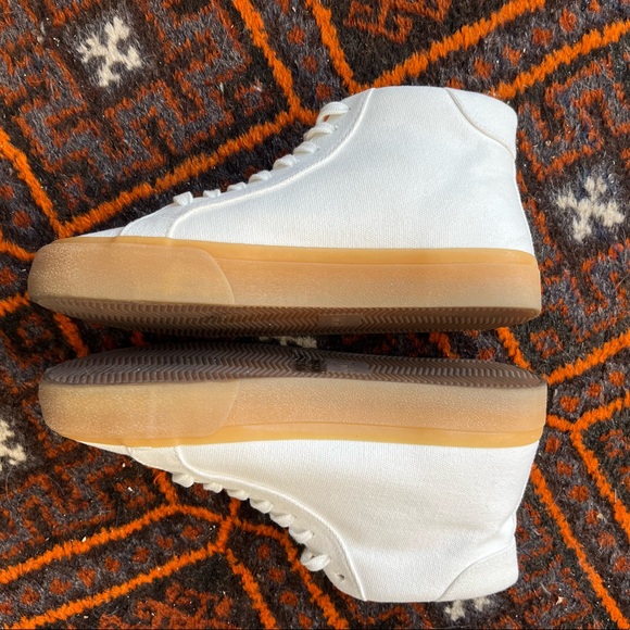 Madewell Sidewalk High-Top Sneakers in Recycled Canvas - Picture 7 of 10